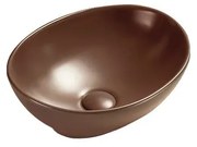 Mexen Elza, umývadlo na dosku 40 x 33 cm, hnedá matná, 21014068