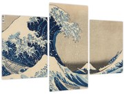 Obraz - Katsushika Hokusai, Under the Wave off Kanagawa, reprodukcia (90x60 cm)