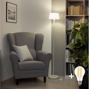 Brilagi - LED stojacia lampa CERIA 1xE27/40W/230V priem. 25 cm biela