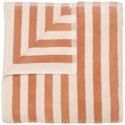 Oranžová/béžová froté osuška z Bio bavlny 70x140 cm Arto – Blomus