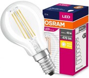 Žiarovka OSRAM LED Value ND FIL CL P40 E14 4W 40W 470LM 827