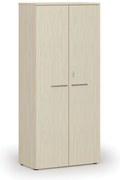 Kancelárska skriňa s dverami PRIMO WOOD, 800 x 420 x 1781 mm, breza