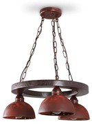 Luster na reťazi VIRIONI 3xE27/60W/230V