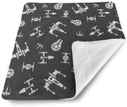 Sablio Deka pre bábätko Star Wars Vesmírne lode Pattern - 80x100 cm