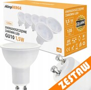 SADA 6x LED žiarovka GU10 1,5W 135lm - neutrálna biela