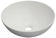Invena Tinos, keramické umývadlo na dosku 39,5x39,5x13,5 cm, biela matná, INV-CE-43-001-C
