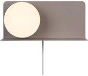 Nordlux - Nástenné svietidlo s poličkou LILIBETH 1xE14/25W/230V hnedá