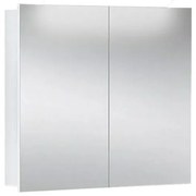 Camargue Orion Zrkadlová skrinka s LED osvetlením, 73 × 68 × 16 cm, biela