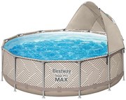 Bestway Power Steel bazén s filtračným čerpadlom a zastrešením (100370198)