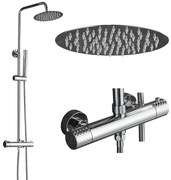 Gamma Roy, sprchová súprava s termostatickou batériou, chrómová, GMA-BRYPZNT-CH