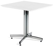 Stôl SANNA, 700x700x720 mm, chróm/biela