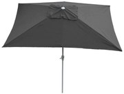 Slnečník N23 2x3m polyester/hliník - antracit