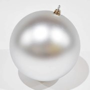 DECOLED Plastová koule, prům. 30 cm, stříbrná, matná