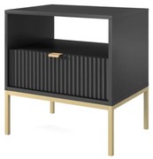 Nova nočný stolík čierny (S54)