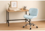 Set do pracovne stôl TAYLOR SONOMA 100x50 cm + kreslo AVOLA VELVET svetlo modré