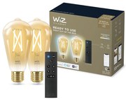 SADA 2xLED Stmievateľná žiarovka ST64 E27/7W/230V 2000-5000K CRI 90 Wi-Fi + DO-WiZ