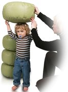 INTERMEDIC SK - Sedací vak 58x28 cm z ekokože | podnožka, sedenie, 135l, 1 ks Farba: E08 - Zelená svetlá (ekokoža)