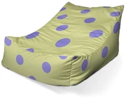 Sablio Sedací vak Lounge Fialové bodky - 120 x 100 x 80 cm