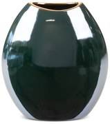 KERAMICKÁ VÁZA AMORA 18X9X20 CM ZELENÁ