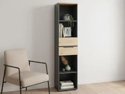 Regál so zásuvkami Memphis, 45 cm, dub artisan/grafit%