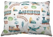 INTERMEDIC SK Vankúšik Train/minky sivá 40x30 cm