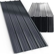 Trapézový plech ARON, súprava 12 ks, 129×46cm, antracitová Jurhan