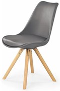 Jedálenská stolička Belini popol drevené nohy Amareto