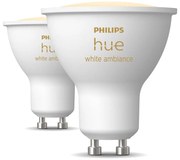 LED žiarovky v súprave 2 ks GU10, 4 W White ambiance – Philips Hue