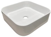 Keramické umyvadlo na desku Sara-2 37,5 cm bílý lesk