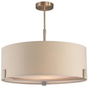 Endon 95834 - Luster na tyči HAYFIELD 3xE27/40W/230V matný chróm/béžová