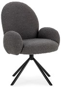 Tmavosivé kreslo Dario – Marckeric