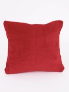 Obliečka na vankúšik mikroplyš Exclusive 40 × 40 cm - Laura tmavo červená