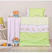 Obliečky detské Macko zelené EMI, Detský set 90x130 + 45x65