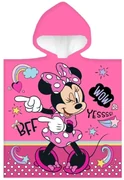 Dievčenské plážové pončo - osuška s kapucňou Minnie Mouse - Disney - 100% bavlna - 50 x 100 cm