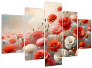 Obraz - Maľba vlčích makov (150x105 cm)