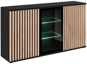 Komoda Cameron ZHJ CM SB čierna/hickory jackson