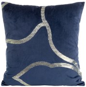 DEKORAČNÁ OBLIEČKA NA VANKÚŠ BLINK40 45X45 CM NÁMORNÍCKA MODRÁ