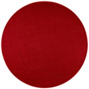 Kusový koberec Nasty 101151 Rot kruh, 200x200 (priemer) kruh, červená, chodba / predsieň, Hanse Home