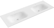 Mexen Vela, dvojumývadlo na zapustenie 141 x 46,5 cm, biela matná, 25231401D