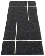 Čierny vnútorný a vonkajší behúň 70x180 cm Fred Black – Pappelina