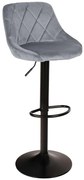 Barová Stolička Roma Šedá welur