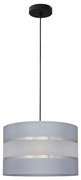Luster na lanku HELEN 1xE27/15W/230V šedá/čierna