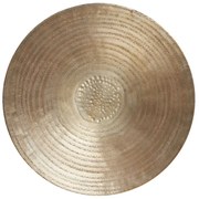 Zlatý antik kovový podnos Larre antique - Ø 57*5 cm