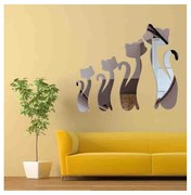 3D nálepky a samolepky, zrkadlové, farebné, dekoračné nálepky, OX013-Wall sticker HEU-