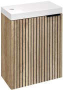 Sapho Sapho, LATUS X umývadlová skrinka 39,4x50x22cm, dub alabama strip/dub alabama, LT110-2322
