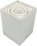 BERGE Podhľadové bodové svietidlo 6686 výklopné štvorec - biela - 115mm