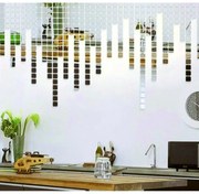 Zrkadlové dekoračné nálepky z akrylu na stenu, sklo a obkladačky | SENTOP FB-FA501