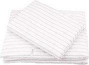 Obliečky s výplňou pre deti sivé pruhy 80x100 cm