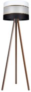 Stojacia lampa CORAL 1xE27/60W/230V hnedá/čierna/biela/zlatá