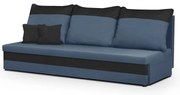 Pohovka pre 3 osoby s funkciou spania GUSTO Námornícka modrá/čierna